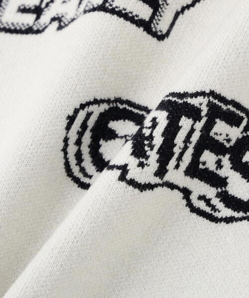 PEARLY GATES】14GダブルJQ×ワッペン風ハイネックニットプルオーバー
