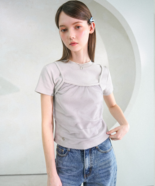 Vivacious(ビバシャス)の「Tinker Bell Short Sleeve CHARCOAL(Tシャツ/カットソー・レディース・チャコール・SMALL/MEDIUM)」の3枚目の写真