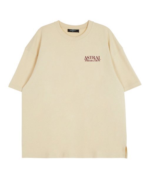 ASTRAL PROJECTION(アストラルプロジェクション)の「シンプルレタリングロゴラウンドネック15番手綿半袖Tシャツ_バター(Tシャツ/カットソー・レディース・その他・LARGE/X-LARGE/XX-LARGE)」の2枚目の写真