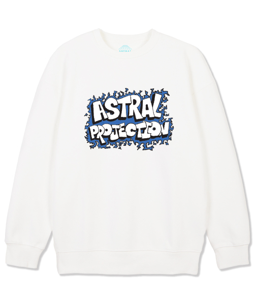 ASTRAL PROJECTION（アストラルプロジェクション）の「グラフィティロゴルーズフィットスウェットシャツ_ホワイト（スウェット・メンズ・その他・MEDIUM/LARGE/X-LARGE/XX-LARGE）」の2枚目の写真