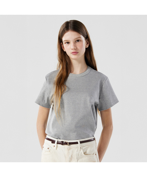 RMRN（アルエームアルエヌ）の「R ESSENTIAL T-SHIRT（Tシャツ/カットソー・レディース・ライトグレー/スカイブルー/ネイビー/グリーン/クリーム・1/2）」の2枚目の写真