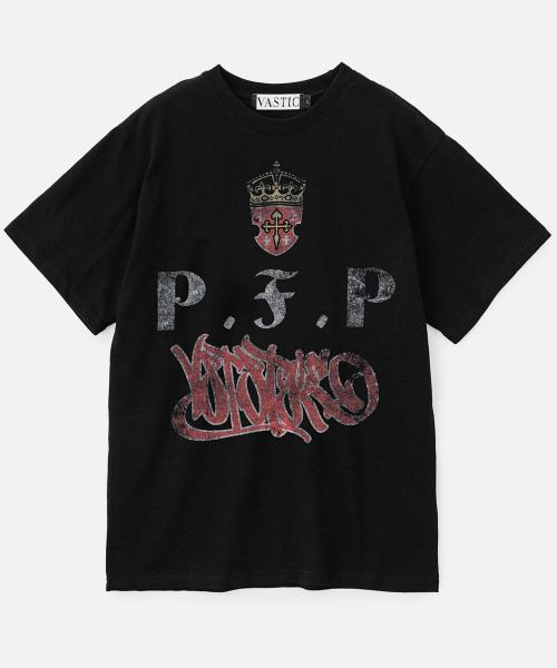 VASTIC(バスティック)の「クラウンエンブレムTシャツ_ブラック(Tシャツ/カットソー・メンズ・その他・MEDIUM/LARGE/X-LARGE)」の2枚目の写真