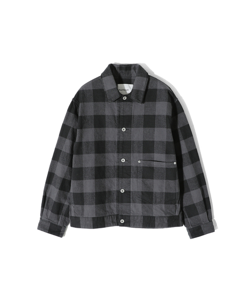 HORLISUN(ホーリーサン)の「Liverty Buffalo Check Trucker Jacket Charcoal(その他アウター・メンズ・その他・SMALL/MEDIUM/LARGE)」の1枚目の写真