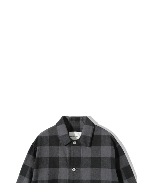 HORLISUN(ホーリーサン)の「Liverty Buffalo Check Trucker Jacket Charcoal(その他アウター・メンズ・その他・SMALL/MEDIUM/LARGE)」の4枚目の写真