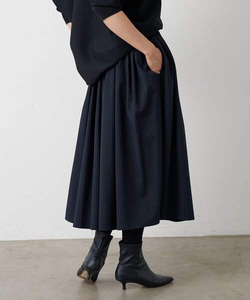 BEARDSLEY（ビアズリー）の「レイヤードギャザースカート（スカート・レディース・ネイビー・FREE）」の14枚目の写真