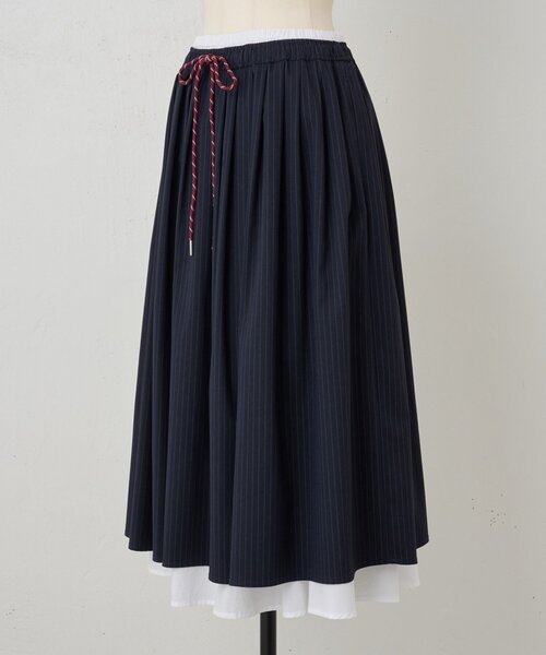 BEARDSLEY（ビアズリー）の「レイヤードギャザースカート（スカート・レディース・ネイビー・FREE）」の18枚目の写真