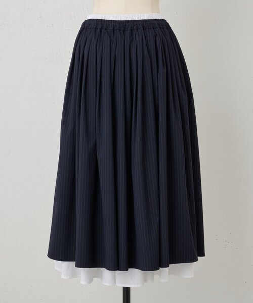 BEARDSLEY（ビアズリー）の「レイヤードギャザースカート（スカート・レディース・ネイビー・FREE）」の20枚目の写真