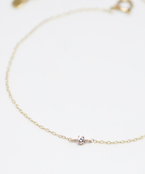 sowi(ソーイ)の「K10YG 1粒ダイヤモンド ブレスレット(ブレスレット・レディース・ゴールド・18cm)」の1枚目の写真