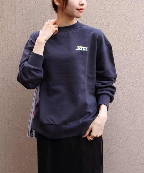 THE SHINZONE(ザ シンゾーン)の「THE SHINZONE/シンゾーン ジャズグルーブスウェット JAZZ GROOVE SWEAT 26SMSCU10(スウェット・レディース・ネイビー/グレー・FREE)」の1枚目の写真