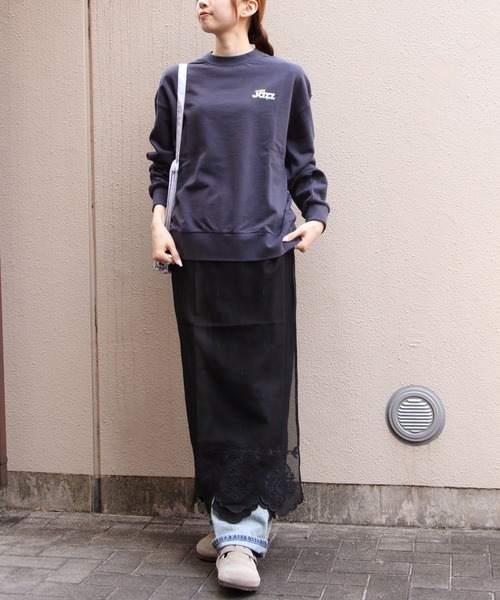 THE SHINZONE(ザ シンゾーン)の「THE SHINZONE/シンゾーン ジャズグルーブスウェット JAZZ GROOVE SWEAT 26SMSCU10(スウェット・レディース・ネイビー/グレー・FREE)」の14枚目の写真