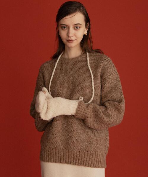 URBAN RESEARCH Sonny Label(アーバンリサーチサニーレーベル)の「オガワナツミ コラボニット(ニット/セーター・レディース・ブラウン/グレー/ブルー・FREE)」の4枚目の写真