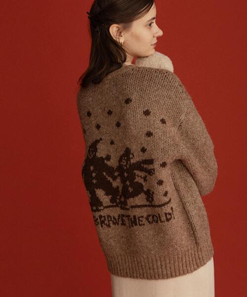 URBAN RESEARCH Sonny Label(アーバンリサーチサニーレーベル)の「オガワナツミ コラボニット(ニット/セーター・レディース・ブラウン/グレー/ブルー・FREE)」の6枚目の写真