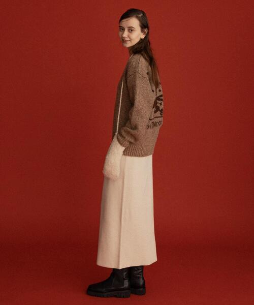 URBAN RESEARCH Sonny Label(アーバンリサーチサニーレーベル)の「オガワナツミ コラボニット(ニット/セーター・レディース・ブラウン/グレー/ブルー・FREE)」の9枚目の写真