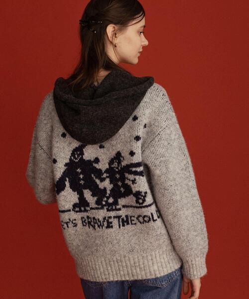 URBAN RESEARCH Sonny Label(アーバンリサーチサニーレーベル)の「オガワナツミ コラボニット(ニット/セーター・レディース・ブラウン/グレー/ブルー・FREE)」の17枚目の写真