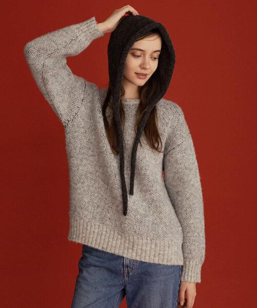 URBAN RESEARCH Sonny Label(アーバンリサーチサニーレーベル)の「オガワナツミ コラボニット(ニット/セーター・レディース・ブラウン/グレー/ブルー・FREE)」の18枚目の写真