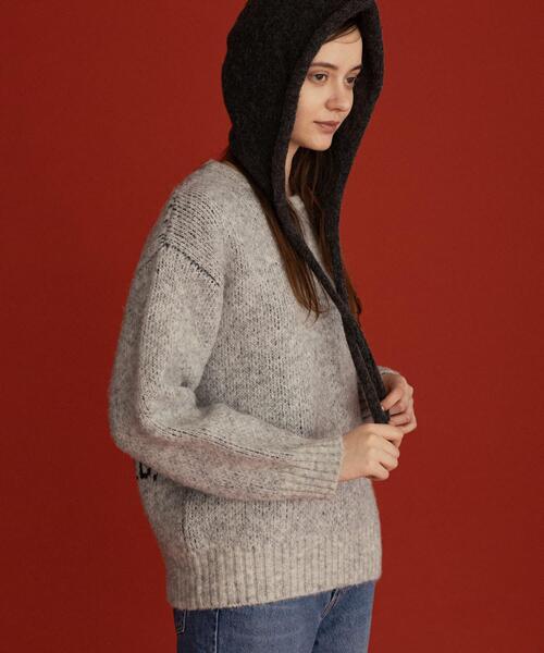 URBAN RESEARCH Sonny Label(アーバンリサーチサニーレーベル)の「オガワナツミ コラボニット(ニット/セーター・レディース・ブラウン/グレー/ブルー・FREE)」の19枚目の写真