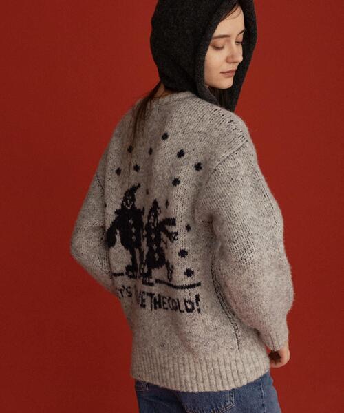 URBAN RESEARCH Sonny Label(アーバンリサーチサニーレーベル)の「オガワナツミ コラボニット(ニット/セーター・レディース・ブラウン/グレー/ブルー・FREE)」の20枚目の写真