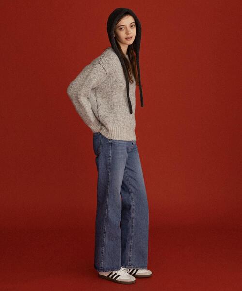 URBAN RESEARCH Sonny Label(アーバンリサーチサニーレーベル)の「オガワナツミ コラボニット(ニット/セーター・レディース・ブラウン/グレー/ブルー・FREE)」の22枚目の写真