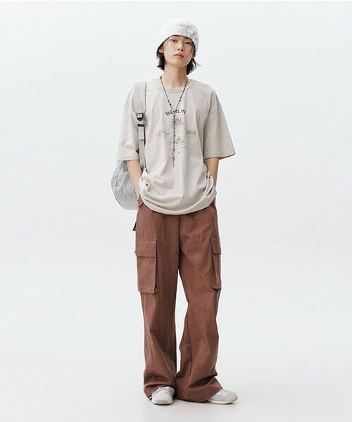 BLUESUNFLOWER（ブルーサンフラワー）の「バイオウォッシングナイロンストリングセミワイドカーゴパンツ（その他パンツ・レディース・その他・MEDIUM/LARGE）」の12枚目の写真