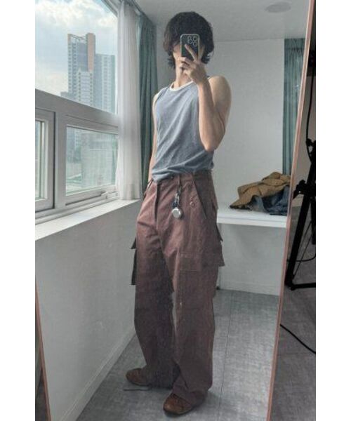 BLUESUNFLOWER（ブルーサンフラワー）の「バイオウォッシングナイロンストリングセミワイドカーゴパンツ（その他パンツ・レディース・その他・MEDIUM/LARGE）」の17枚目の写真