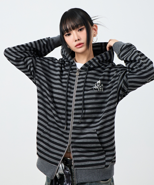 2WAY Fold‑up Zip‑up — двусторонняя куртка, чёрно‑серая