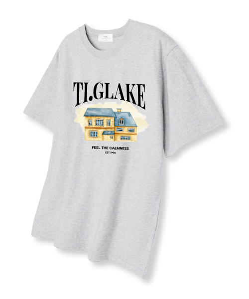 TI.GLAKE(ティーグレイク)の「ウォーターハウス オーバーサイズ 半袖Tシャツ ライトグレー(Tシャツ/カットソー・メンズ・その他・LARGE/X-LARGE/XX-LARGE)」の1枚目の写真