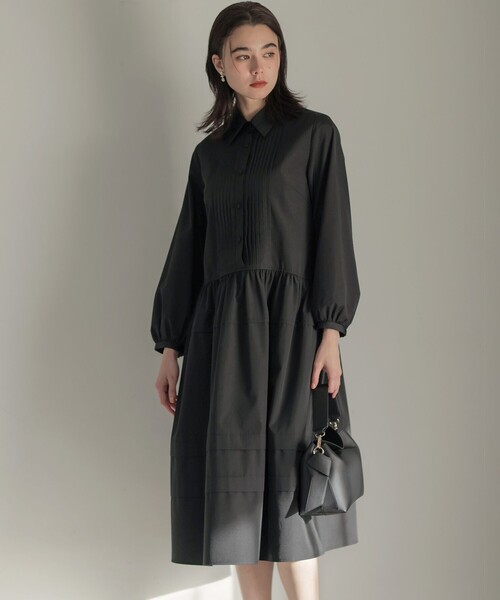 ソフトクロスピンタック ワンピース