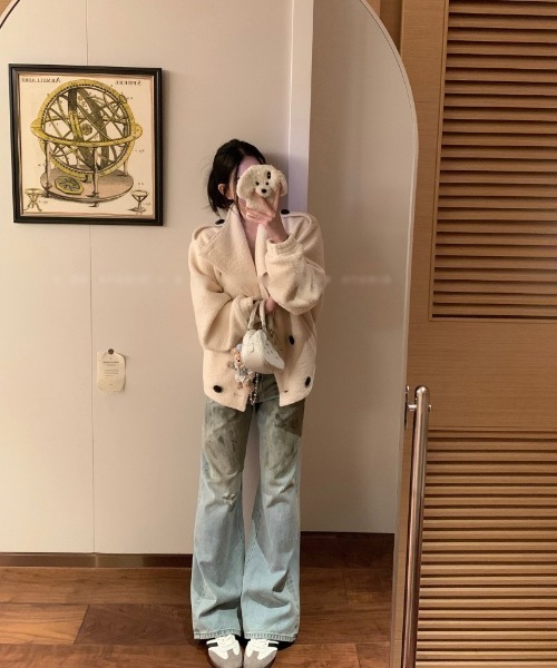 Ritzy（リッツィー）の「フェイクムートンコート（ムートンコート・レディース・ベージュ・M）」の9枚目の写真