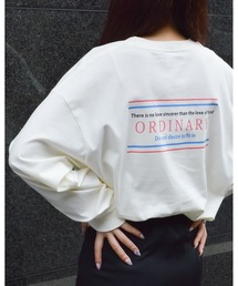 ORDINARYプリントロングTシャツ