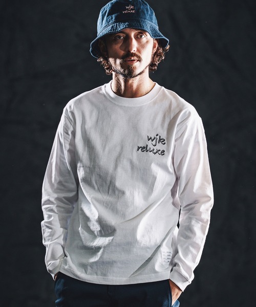 wjk reluxe（ダブルジェーケーリラックス）の「mlt5530-dry touch embroidery LS tee ロングスリーブカットソー(WR26S-23)（Tシャツ/カットソー・メンズ・ホワイト/ブラック/ネイビー・XL/L/M/S）」の2枚目の写真
