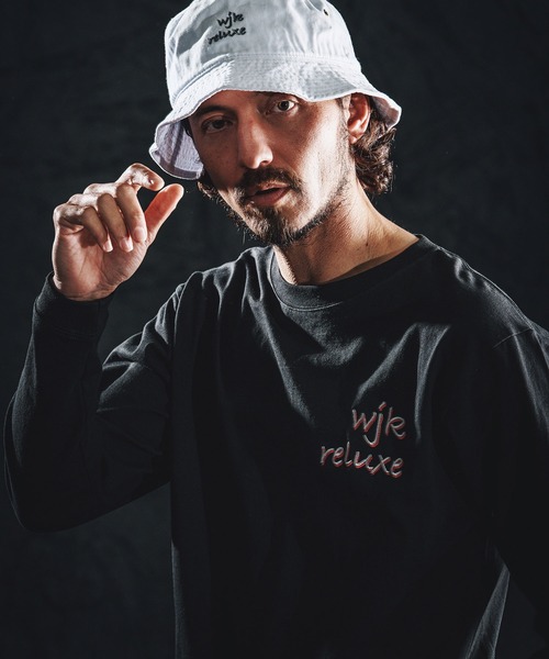 wjk reluxe（ダブルジェーケーリラックス）の「mlt5530-dry touch embroidery LS tee ロングスリーブカットソー(WR26S-23)（Tシャツ/カットソー・メンズ・ホワイト/ブラック/ネイビー・XL/L/M/S）」の3枚目の写真