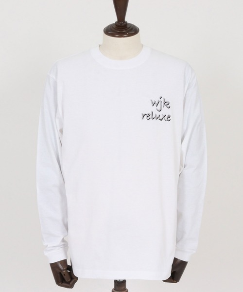 wjk reluxe（ダブルジェーケーリラックス）の「mlt5530-dry touch embroidery LS tee ロングスリーブカットソー(WR26S-23)（Tシャツ/カットソー・メンズ・ホワイト/ブラック/ネイビー・XL/L/M/S）」の4枚目の写真