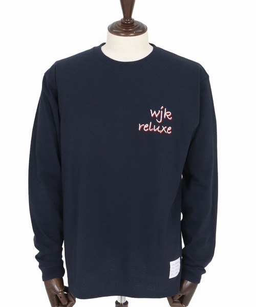 wjk reluxe（ダブルジェーケーリラックス）の「mlt5530-dry touch embroidery LS tee ロングスリーブカットソー(WR26S-23)（Tシャツ/カットソー・メンズ・ホワイト/ブラック/ネイビー・XL/L/M/S）」の6枚目の写真