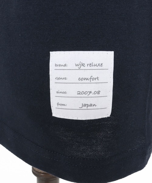 wjk reluxe（ダブルジェーケーリラックス）の「mlt5530-dry touch embroidery LS tee ロングスリーブカットソー(WR26S-23)（Tシャツ/カットソー・メンズ・ホワイト/ブラック/ネイビー・XL/L/M/S）」の12枚目の写真