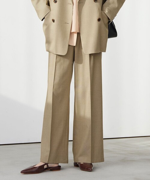 ラミーブレンド ワイド パンツ（その他パンツ）｜green label relaxing