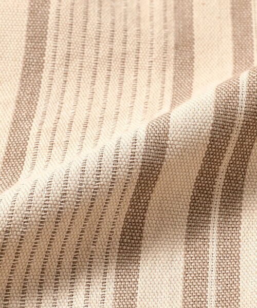 BEAMS PLUS(ビームスプラス)の「2 Pleats Relax Trousers Indian Oxford Stripe(その他パンツ・メンズ・ベージュ/ブラウン・L/S/M)」の13枚目の写真