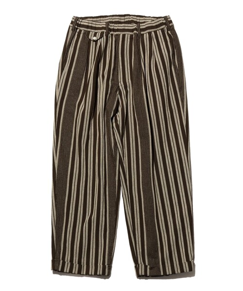BEAMS PLUS(ビームスプラス)の「2 Pleats Relax Trousers Indian Oxford Stripe(その他パンツ・メンズ・ベージュ/ブラウン・L/S/M)」の14枚目の写真