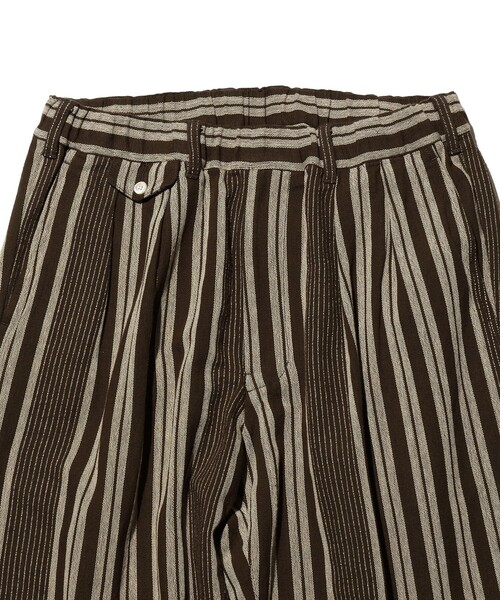 BEAMS PLUS(ビームスプラス)の「2 Pleats Relax Trousers Indian Oxford Stripe(その他パンツ・メンズ・ベージュ/ブラウン・L/S/M)」の15枚目の写真