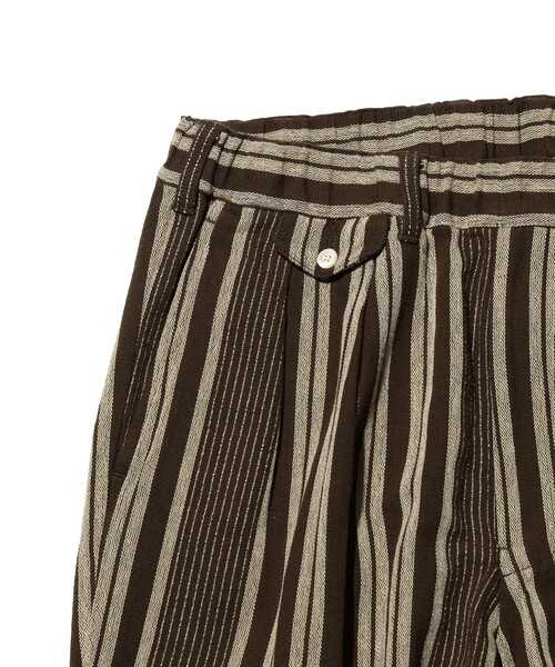 BEAMS PLUS(ビームスプラス)の「2 Pleats Relax Trousers Indian Oxford Stripe(その他パンツ・メンズ・ベージュ/ブラウン・L/S/M)」の16枚目の写真