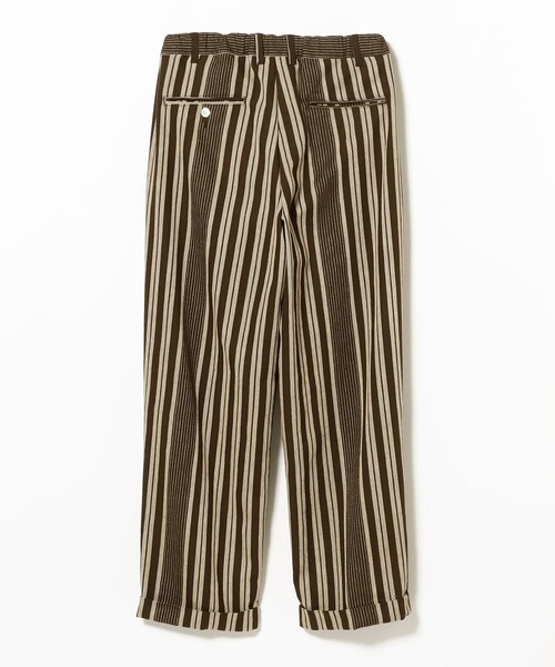BEAMS PLUS(ビームスプラス)の「2 Pleats Relax Trousers Indian Oxford Stripe(その他パンツ・メンズ・ベージュ/ブラウン・L/S/M)」の21枚目の写真