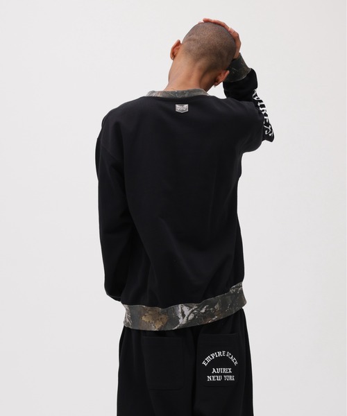 AVIREX(アヴィレックス)の「CREW NECK SWEAT "REAL TREE CAMO" / クルーネックスウェット リアルツリーカモ / AVIREX / アヴィレックス(スウェット・メンズ・ブラック/その他2・X-LARGE/LARGE/MEDIUM)」の9枚目の写真