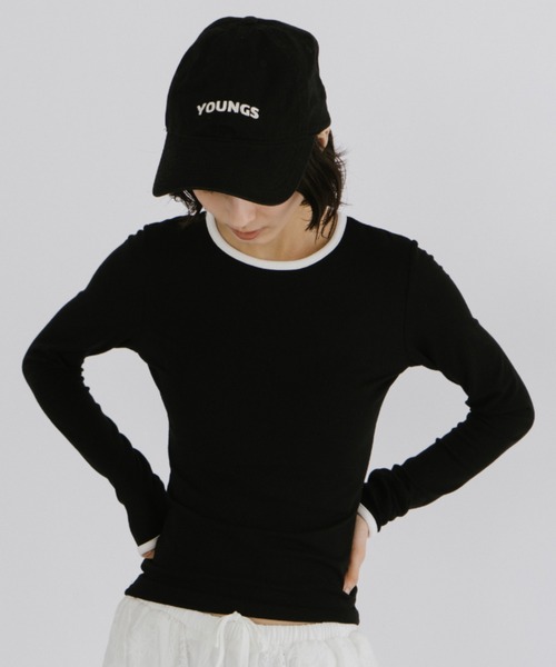 duei(デュイ)の「コンパクトリンガーロングスリーブTシャツ(Tシャツ/カットソー・レディース・イエロー/グレー/ブラック/ホワイト・FREE)」の18枚目の写真