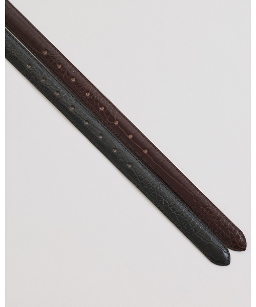 THE SHINZONE（ザ　シンゾーン）の「THE SHINZONE CROCODILE PLUMP BELT 25AMSIT11（ベルト・レディース・ブラック/ブラウン・FREE）」の7枚目の写真