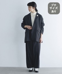 studio CLIP | 《natural by clip》フレンチリネンジャケット×パンツ[プチサイズあり](スーツセット)