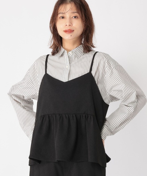 WEB限定】アイロンいらずキャミソール[プラスサイズあり