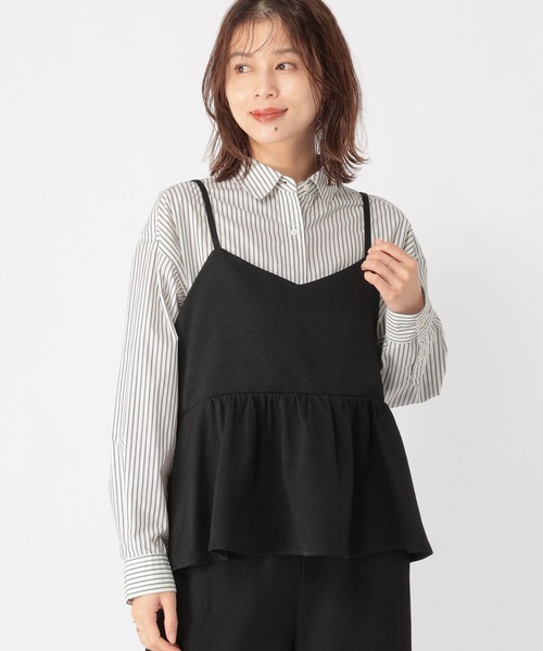 WEB限定】アイロンいらずキャミソール[プラスサイズあり