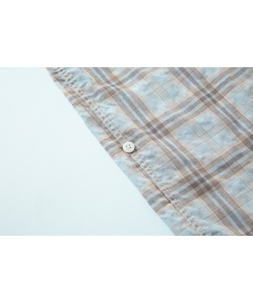 SALAD BAGUNI(サラダバグニ)の「Soft grid sheer shirt - blue(シャツ/ブラウス・レディース・その他・FREE)」の8枚目の写真