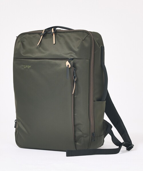 ABAHOUSE（アバハウス）の「【DsBk / ディーエスビーケー】SquareSmartPack ／スクエアスマートパック ／撥水加工バックパック/ユニセックス（バックパック/リュック・メンズ・カーキ/ネイビー・フリー）」の2枚目の写真