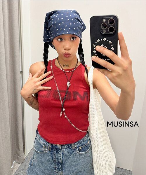 ISTKUNST(イストクンスト)の「WASHED STUD DENIM SKIRT_BLUE(IK2EFFD190A)(スカート・レディース・ブルー・S/M)」の6枚目の写真