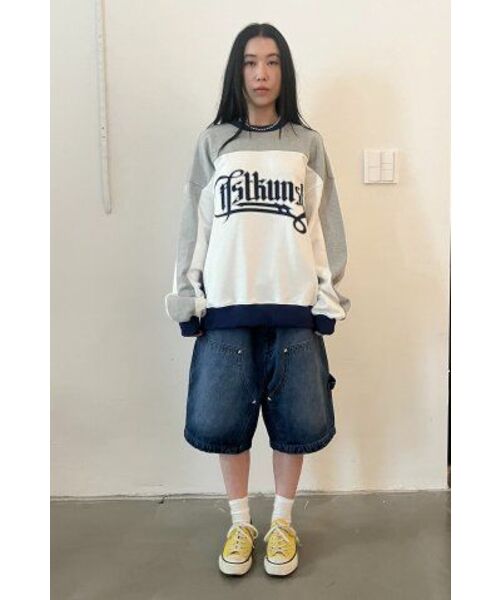 ISTKUNST(イストクンスト)の「WASHED STUD DENIM SKIRT_BLUE(IK2EFFD190A)(スカート・レディース・ブルー・S/M)」の10枚目の写真